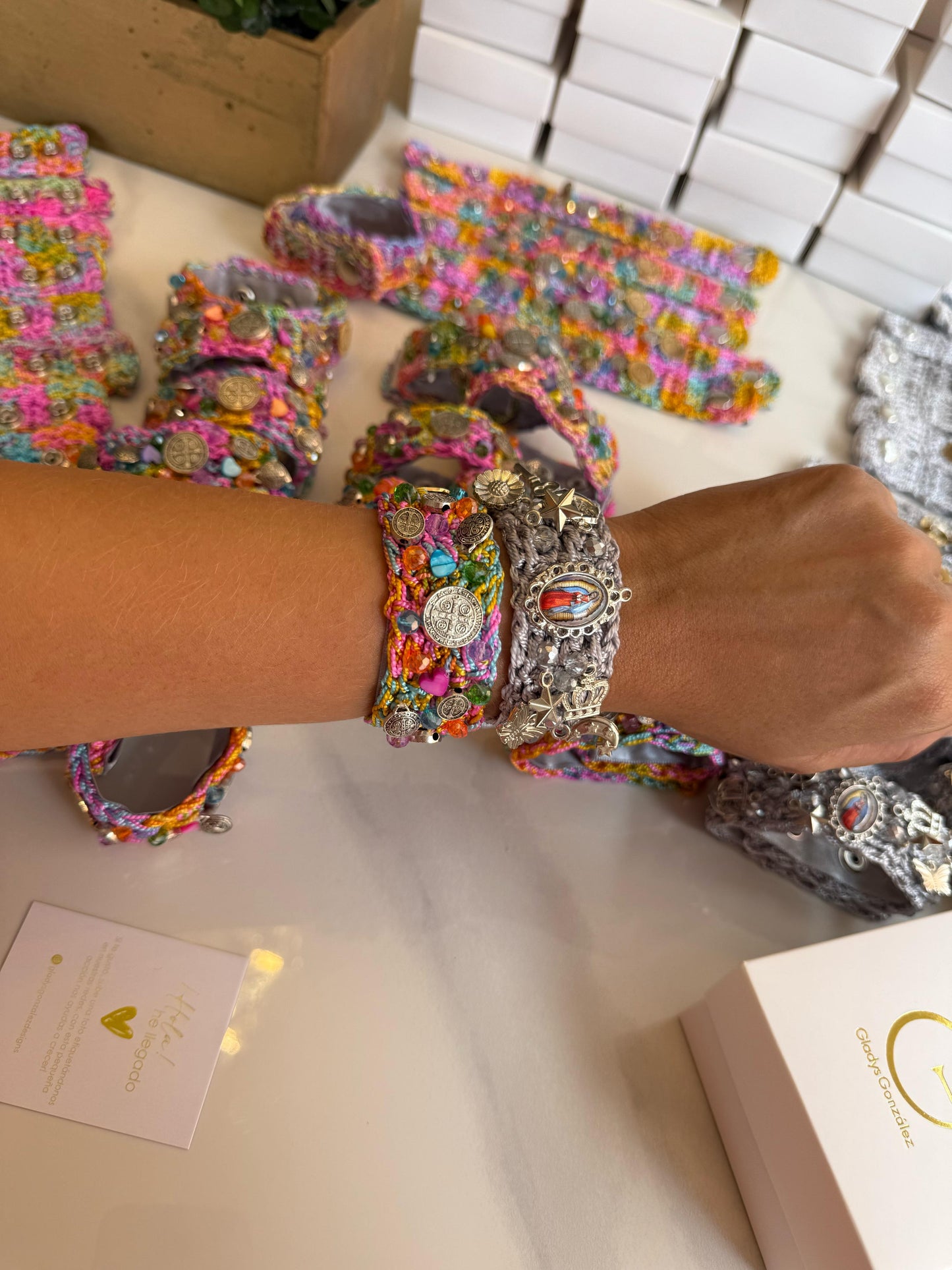 Set Bendición - Brazaletes Artesanales 100% Hechos a Mano