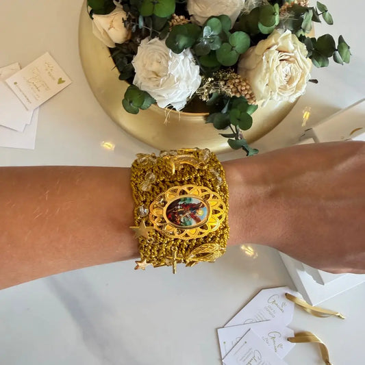 Pulsera Tejida San Miguel Arcángel