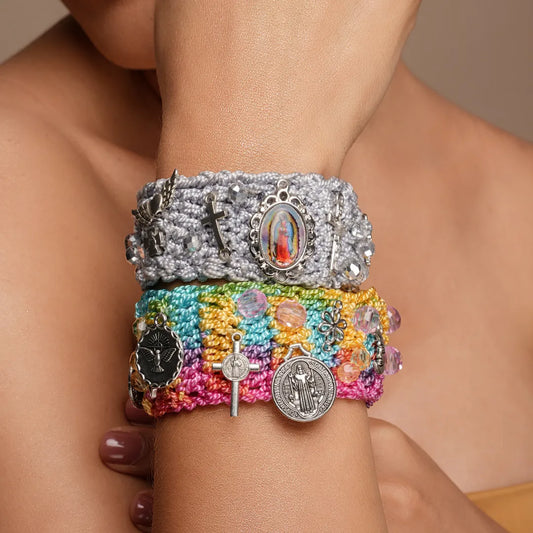 Set Bendición - Brazaletes Artesanales 100% Hechos a Mano