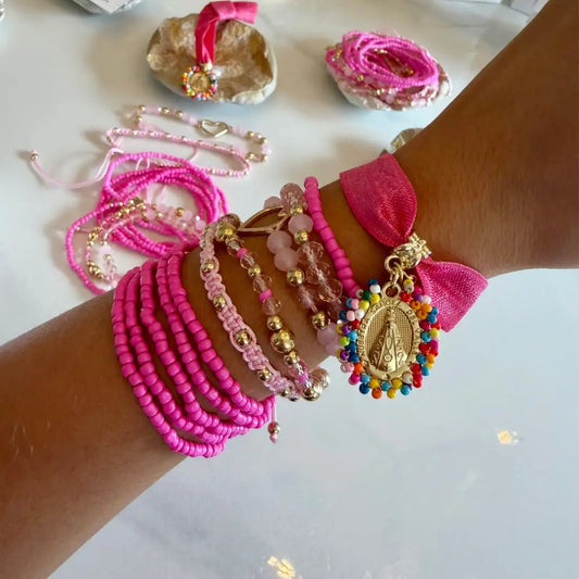 Set rose - pulseras artesanales