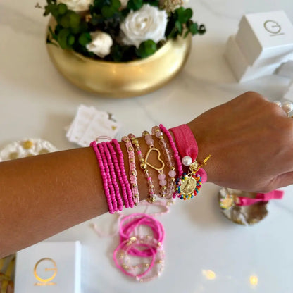 Set rose - pulseras artesanales