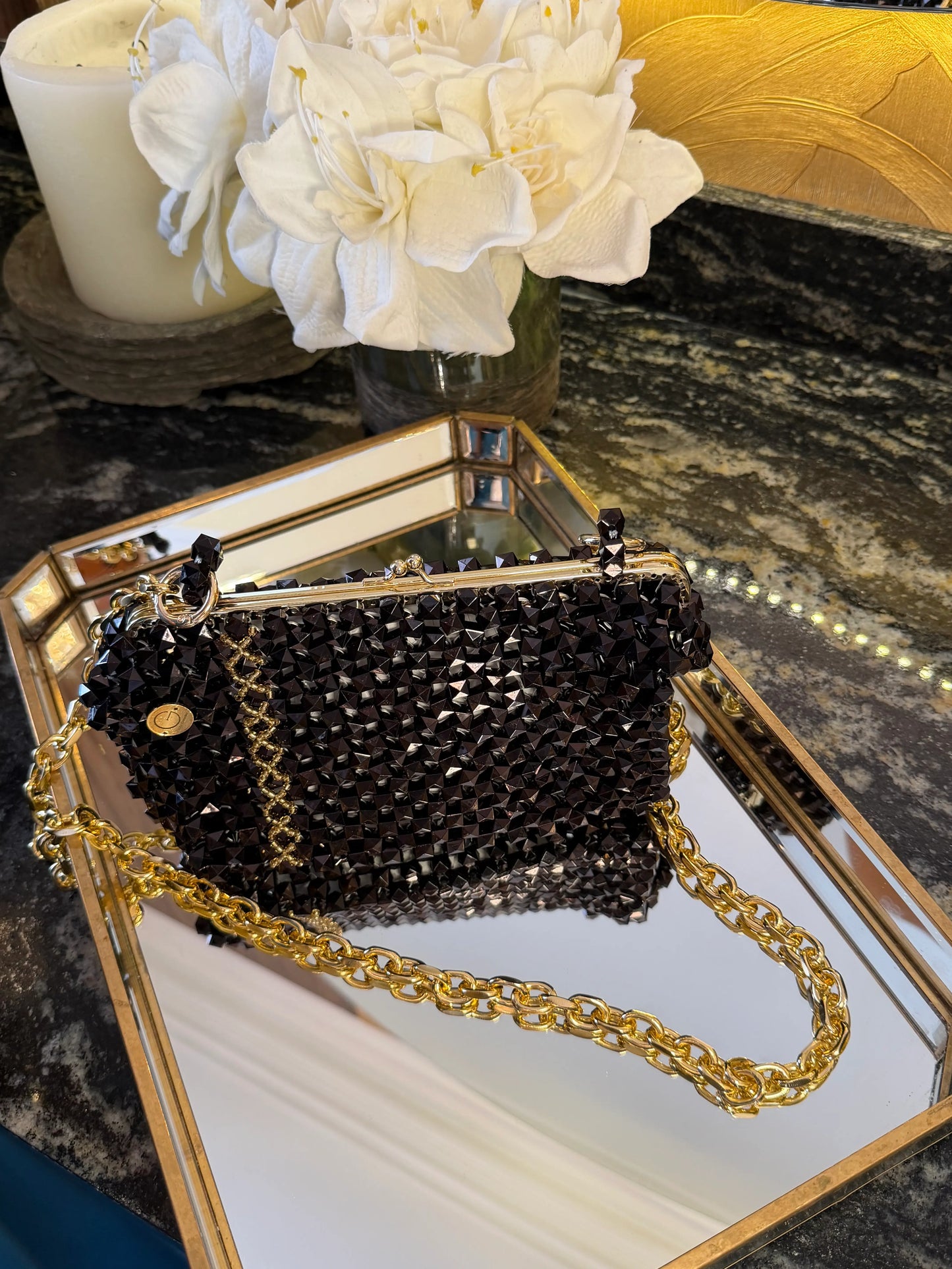 Cartera Noir Luxe Chain